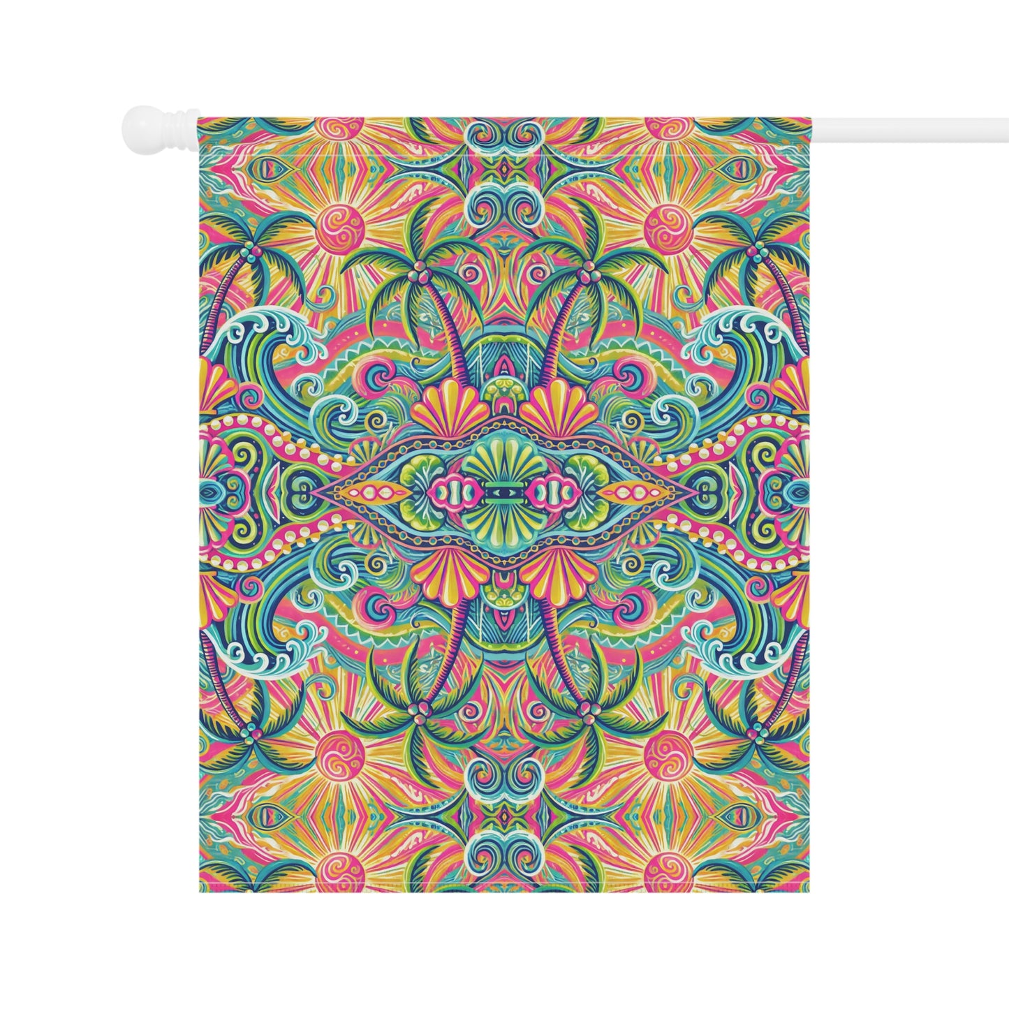 Tropical Garden Flag - Perfect for Outdoor Decor / Kaleido Bay