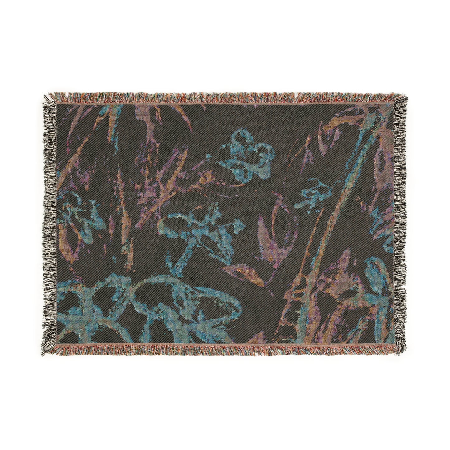 Woven Blanket, 3 Sizes - Tropical Home Decor / Tropical Doodles, Yellow