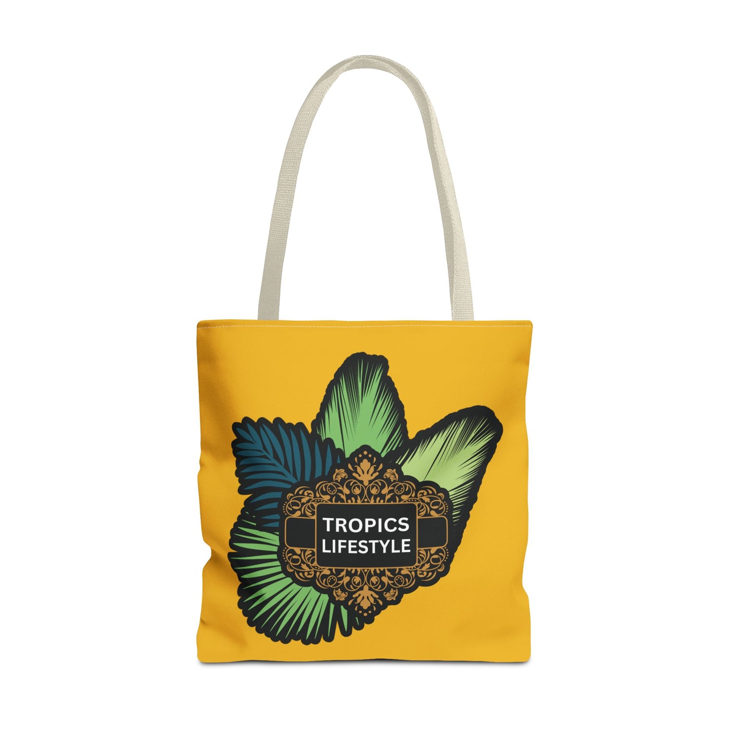 Elegant Tropics Lifestyle Logo Tote Bag - 3 Sizes, Yellow