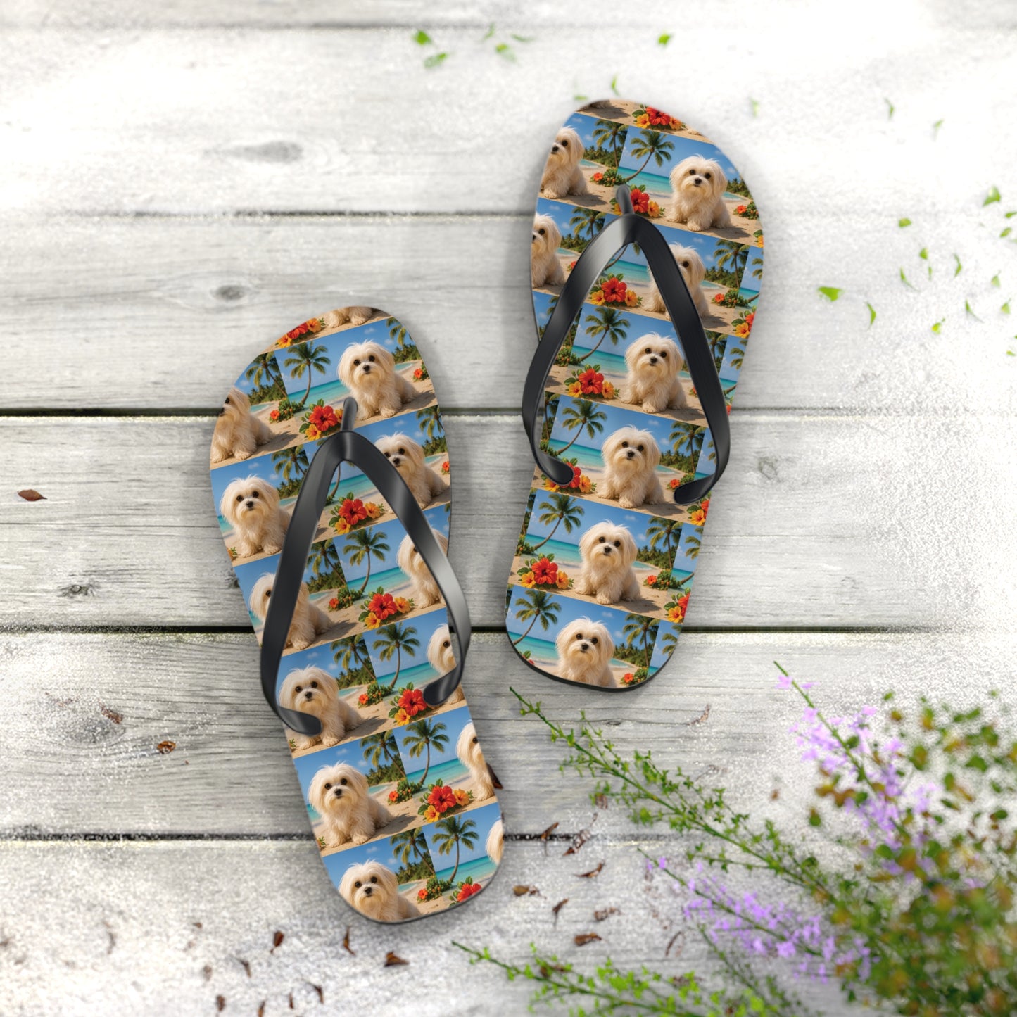 Flip Flops - Puppy Ariel