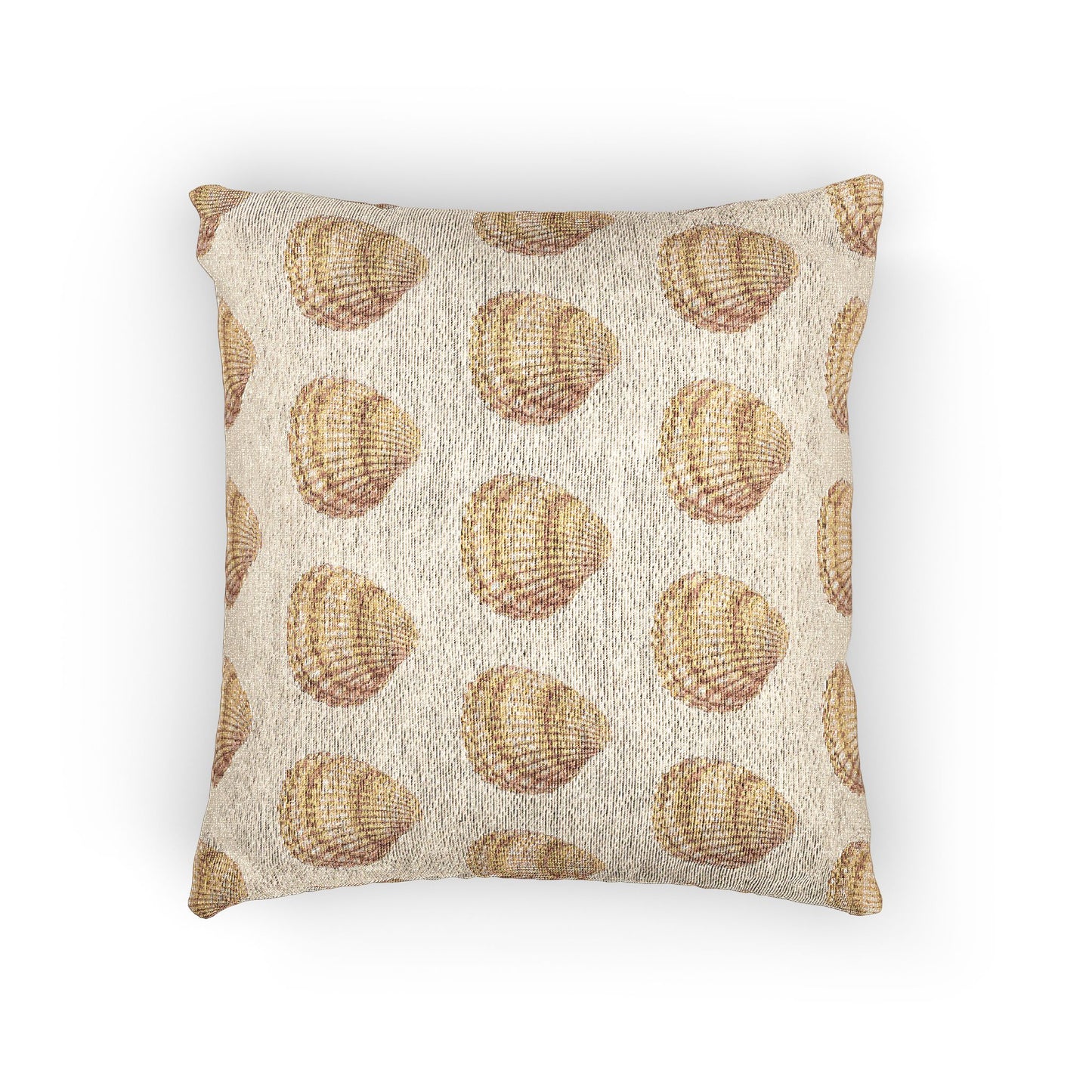 Woven Pillow, 17"W x 18"L - Lt. Orange Scallop