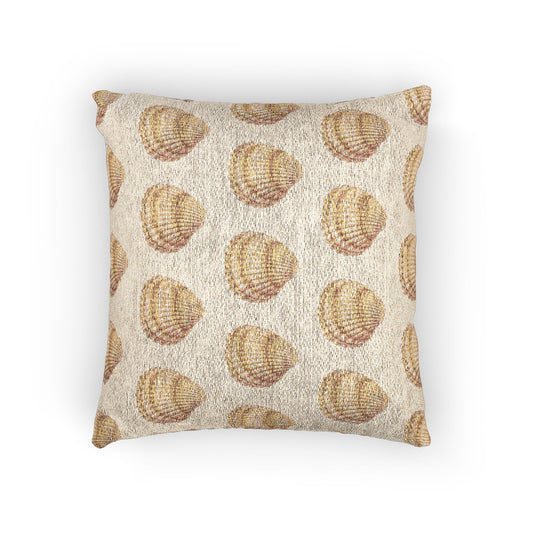 Woven Pillow, 17"W x 18"L - Lt. Orange Scallop