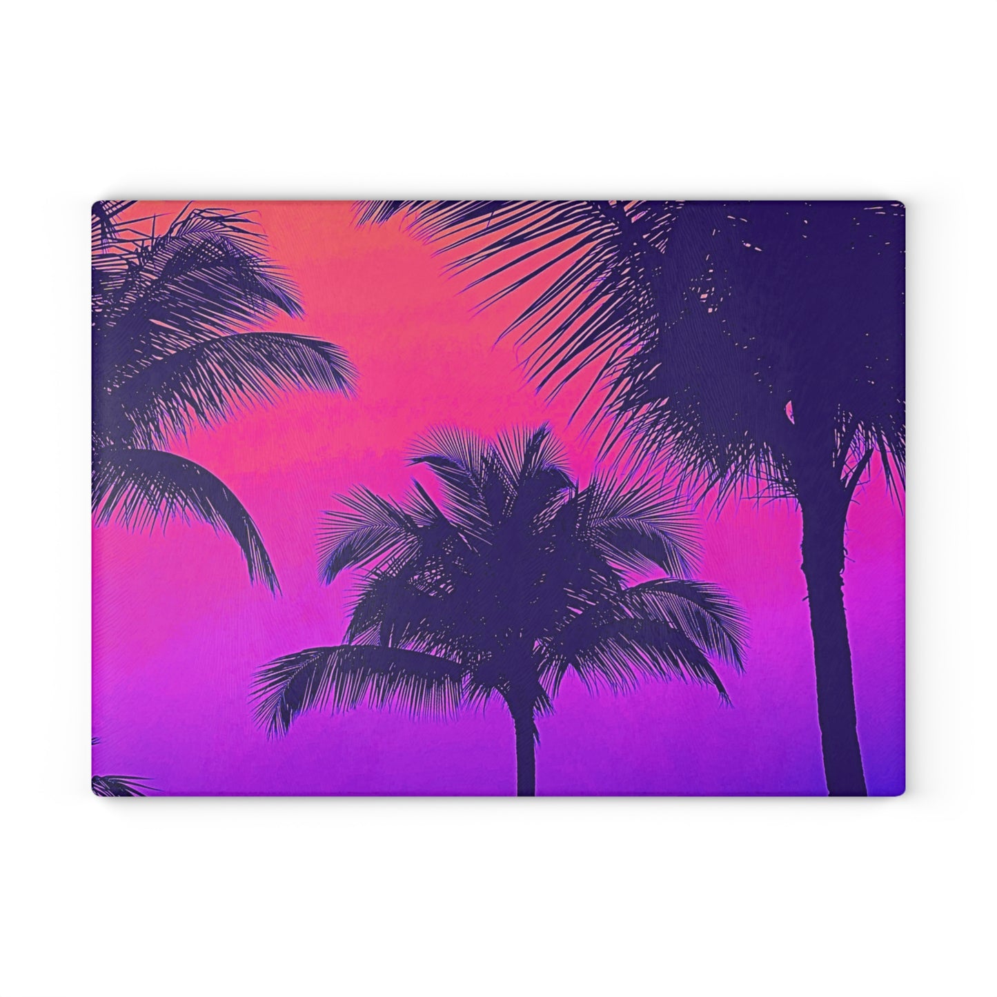 Glass Cutting Board, 2 sizes - Palm Glow, Pop