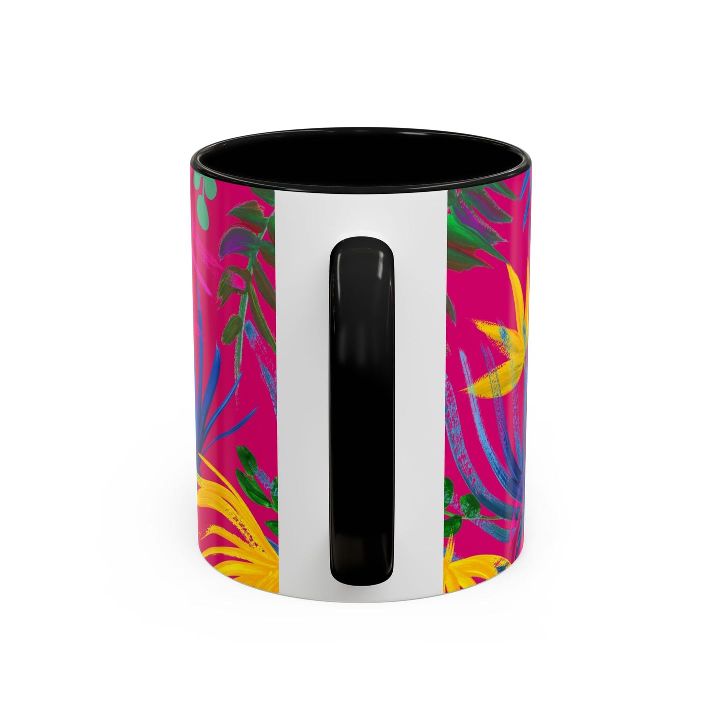 Accent Coffee Mug | Tropical-Inspired Drinkware / Exotic Flora