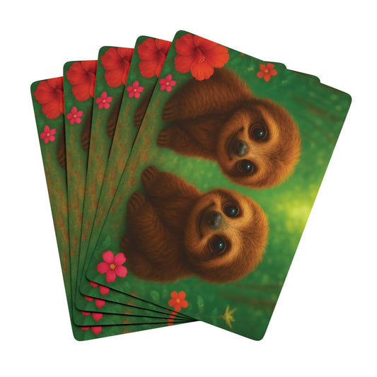 Poker Playing Cards - Baby Sloths