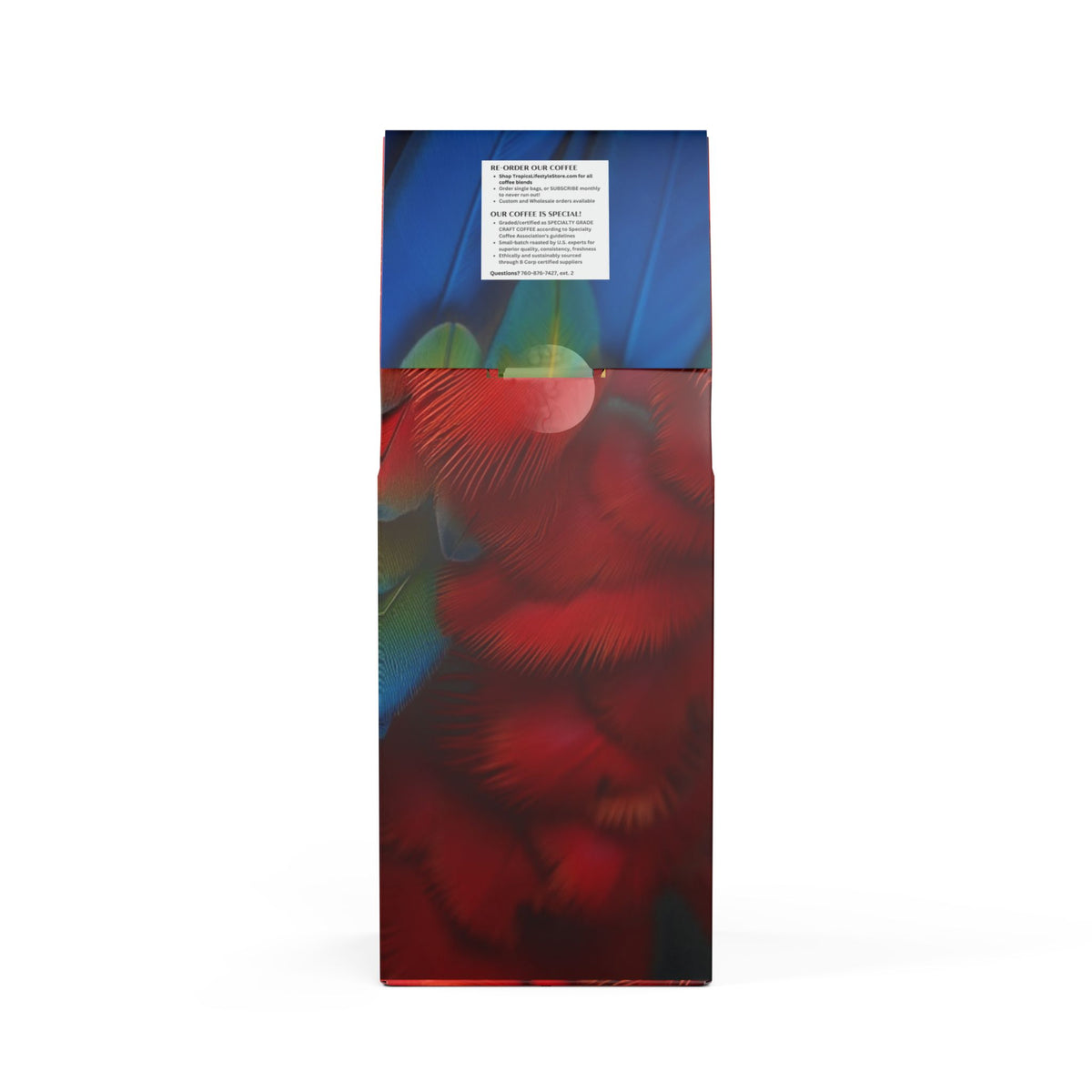 Citrus Bay Blend™ (Medium Roast) Specialty Grade Craft Coffee / Parrot Macaw Feathers