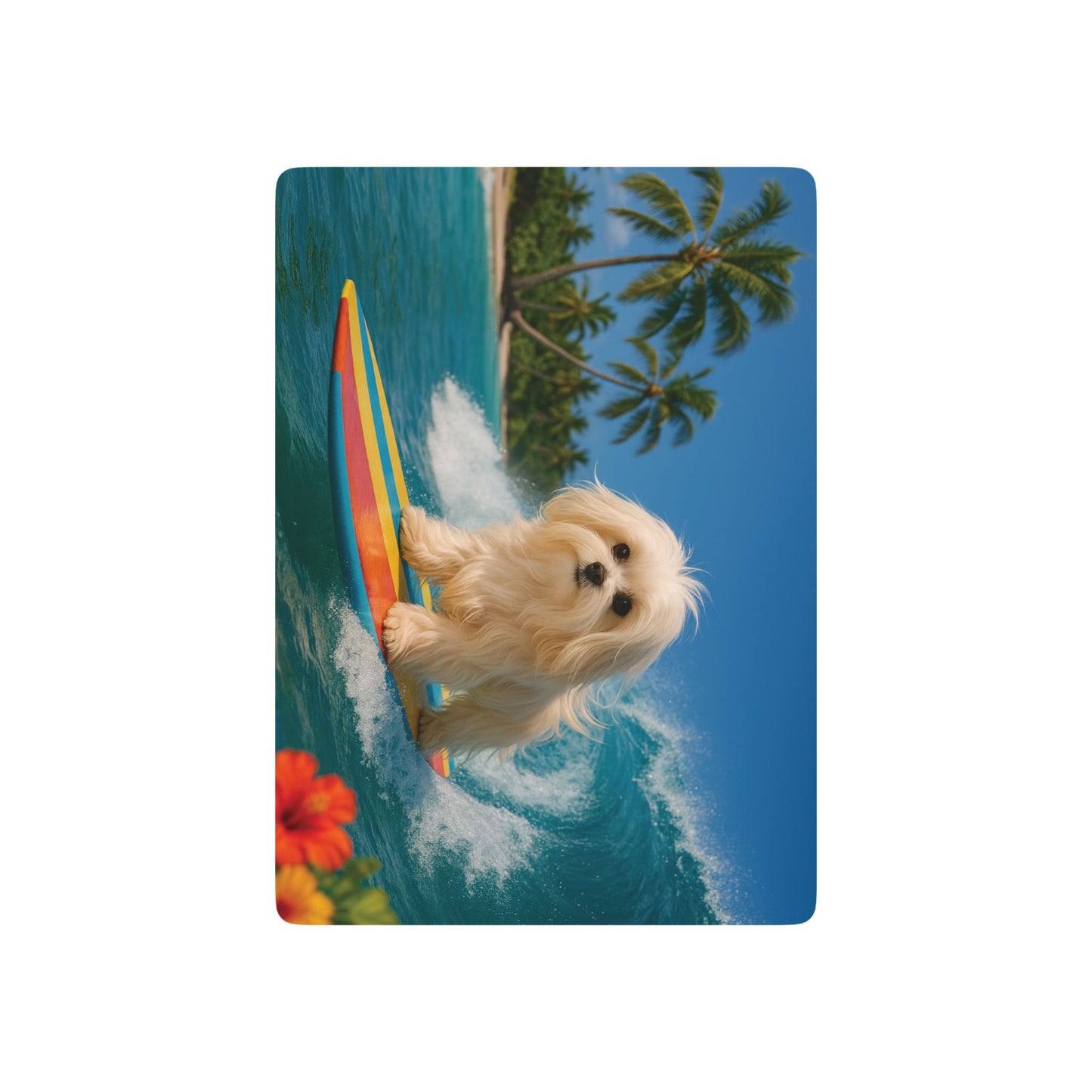 Poker Playing Cards - Puppy Ariel the Dog Surfer