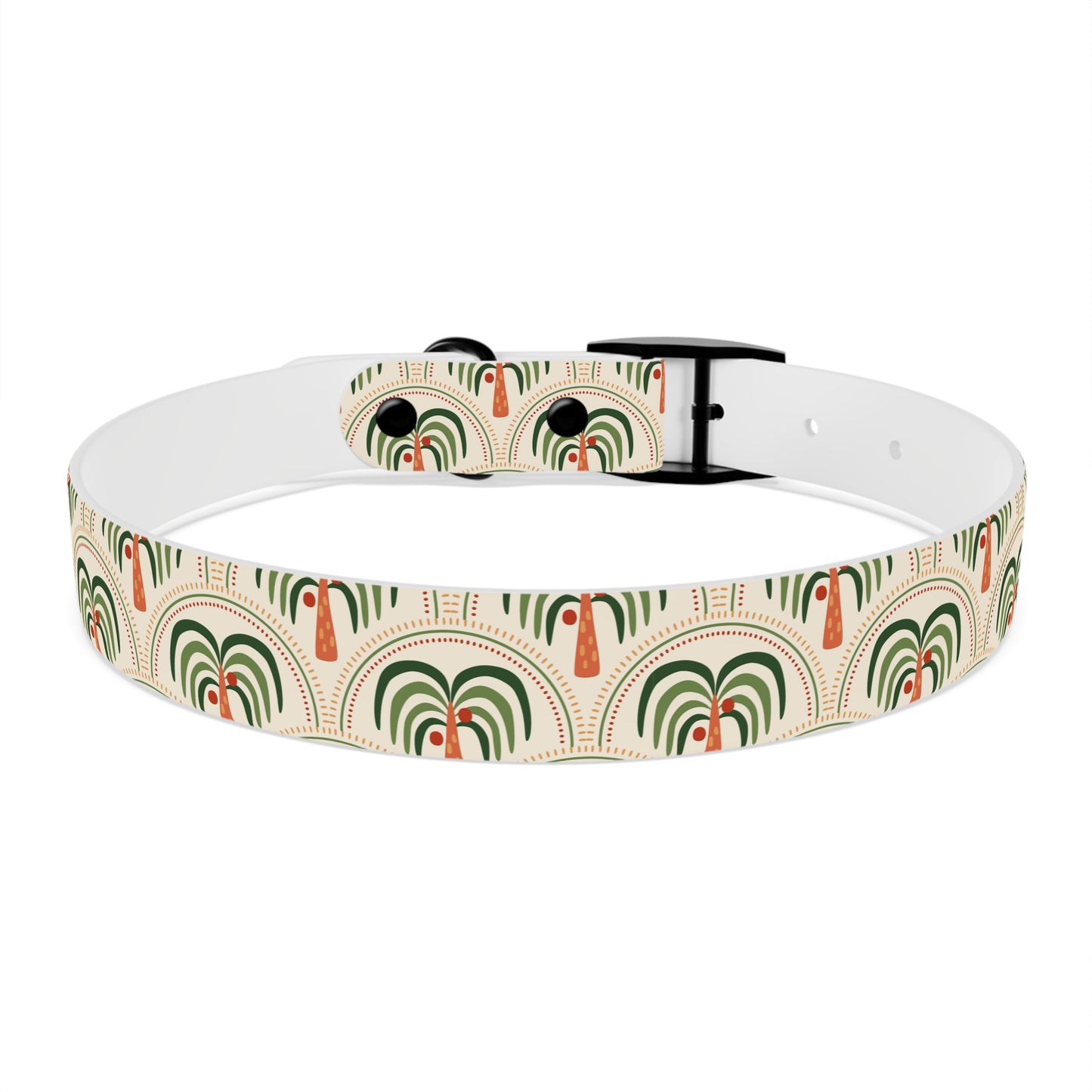 Dog Collar - Stylized Mosaic Palms