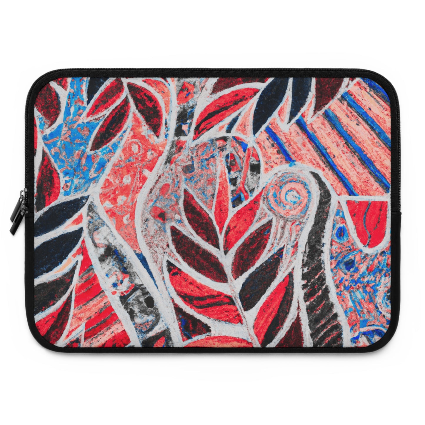 Tropical Laptop Sleeve, 5 Sizes - Perfect for Ocean Lovers & Students / Amazon Whimsy, Red