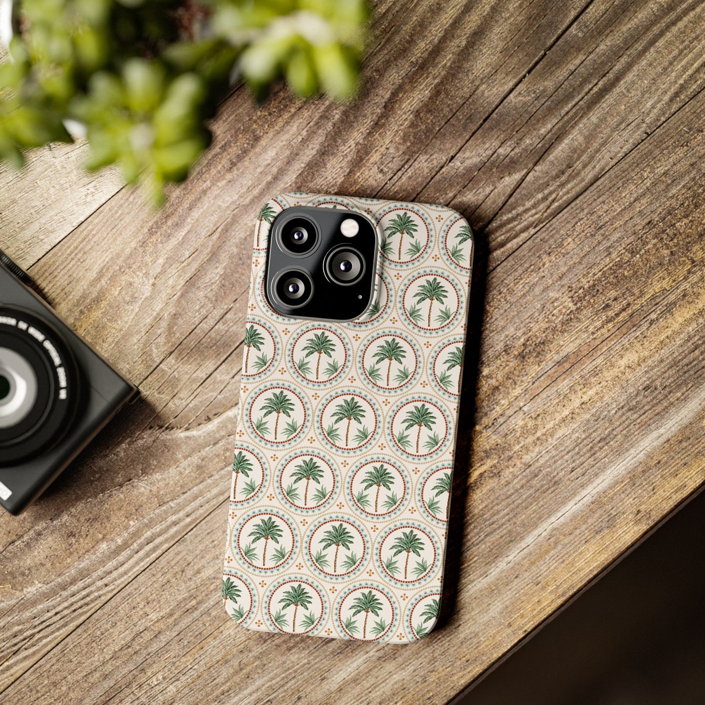 Slim Phone Cases - Mosaic Palm Tree