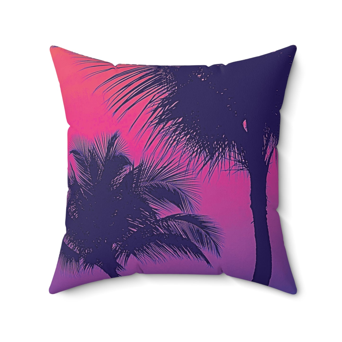Decorative Pillow - Accent Cushion, 4 Sizes / Palm Glow Pop