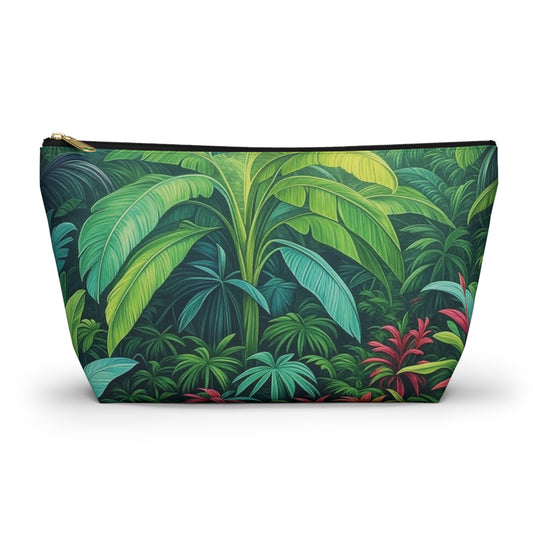 Tropical Accessory Pouch, 2 sizes | Makeup Bag | Perfect for Travel & Everyday Use / Rainforest Sleeping Spot