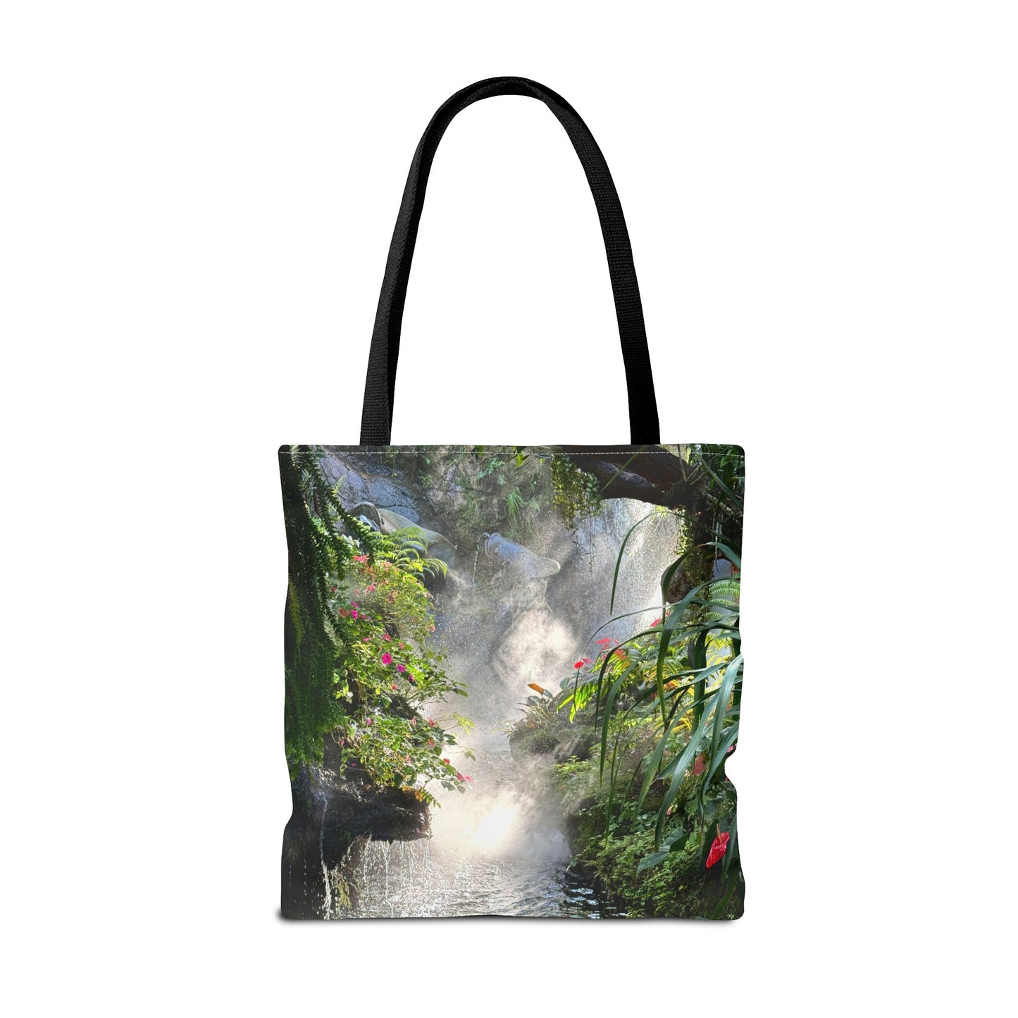 Tropical Misty Rainforest River Tote Bag - 3 Sizes