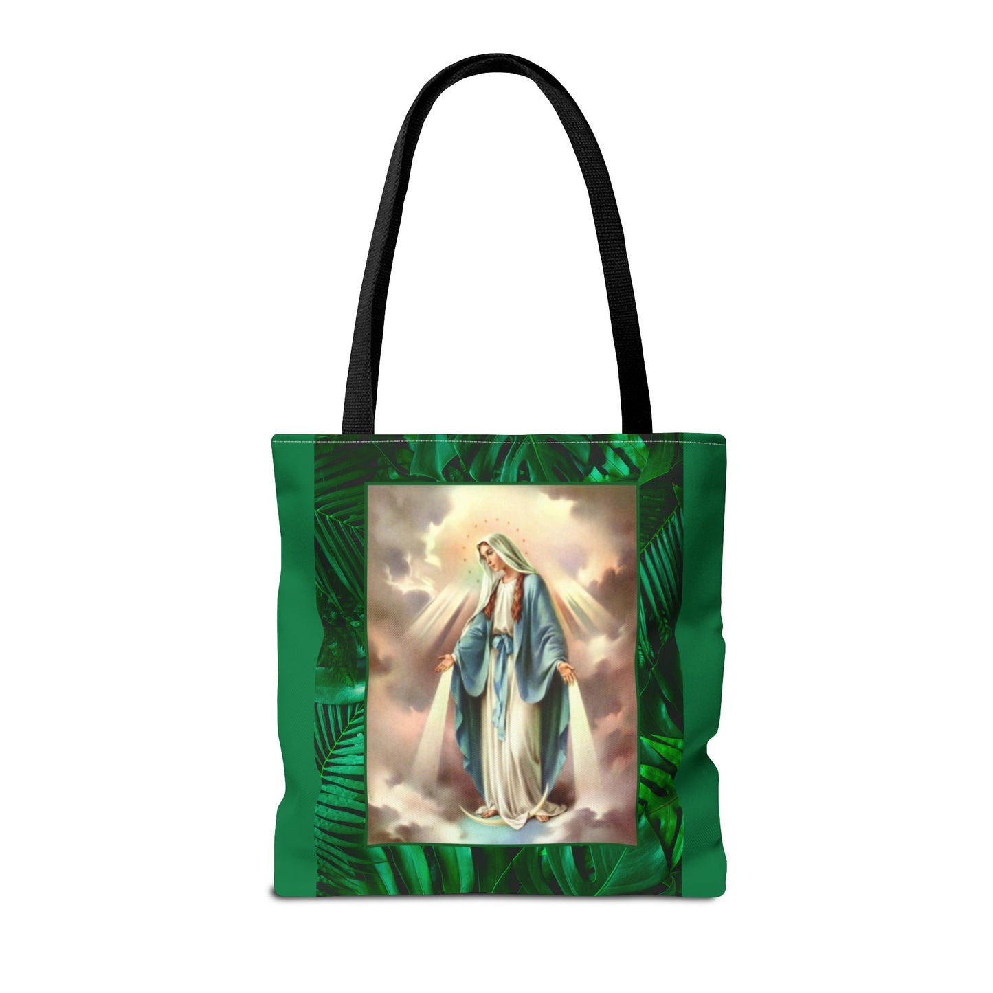 Religious Our Lady of Grace Tropical Tote Bag - 3 Sizes