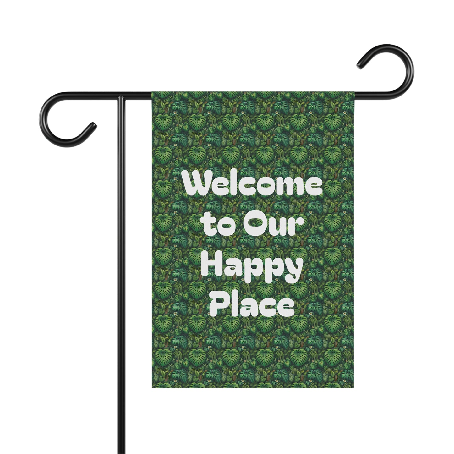 Tropical Garden Flag  - Perfect for Outdoor Decor / Welcome to Our Paradise