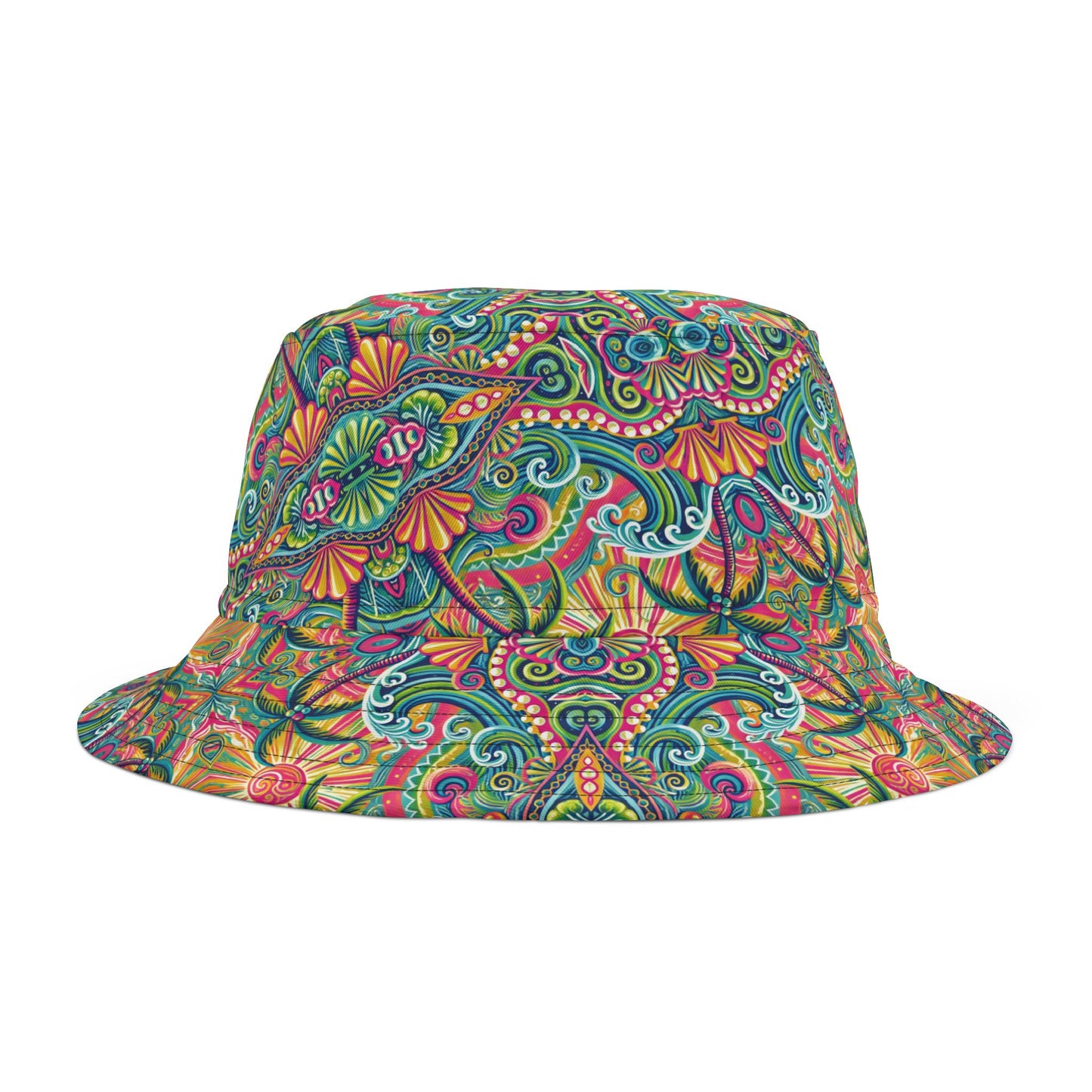 Tropical Polyester Bucket Hat, 2 Sizes - Kaleido Bay