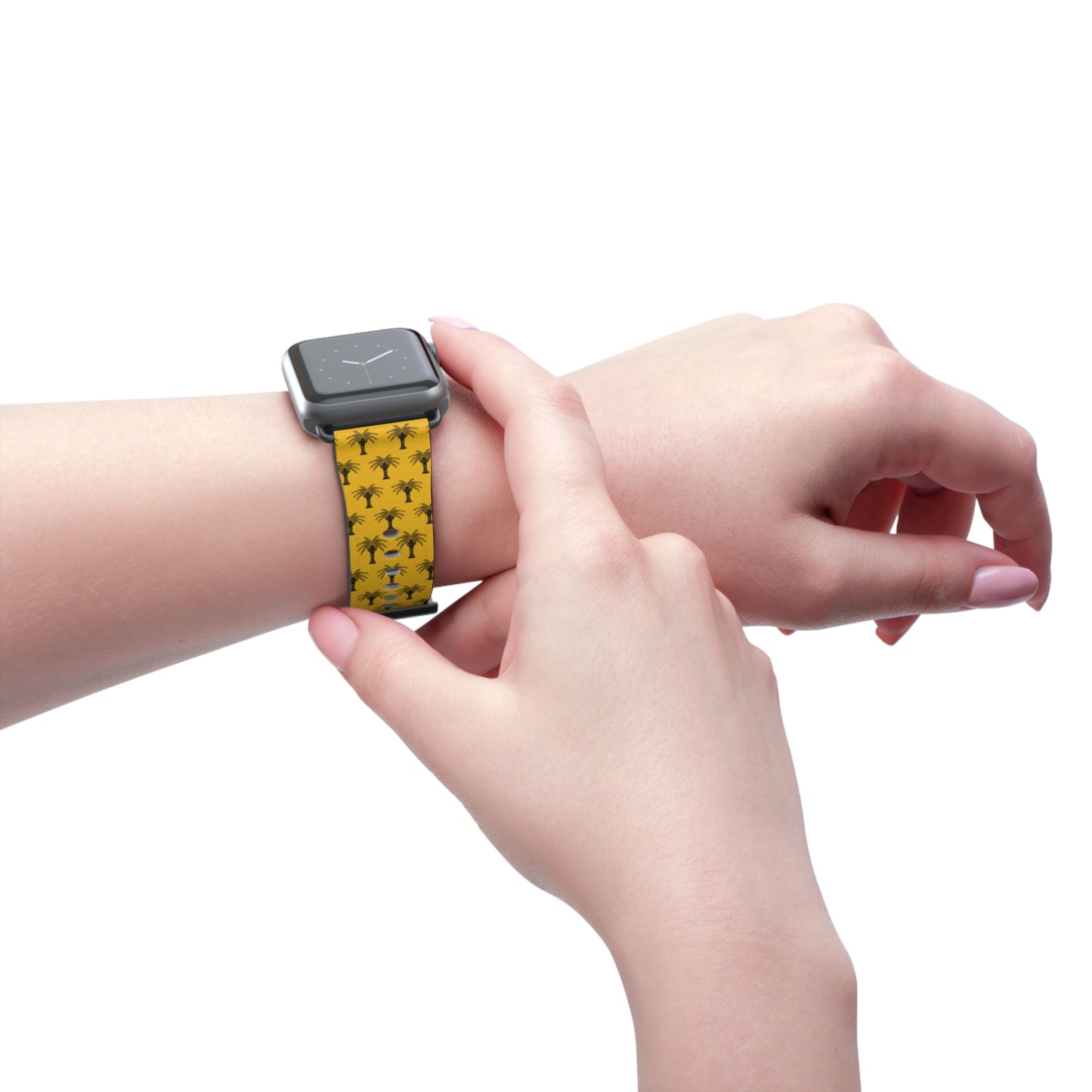 Apple Watch Band - Art Deco Palm, Repeat Yellow