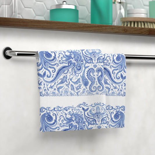 Face Towel - Mermaid Kingdom, Blue