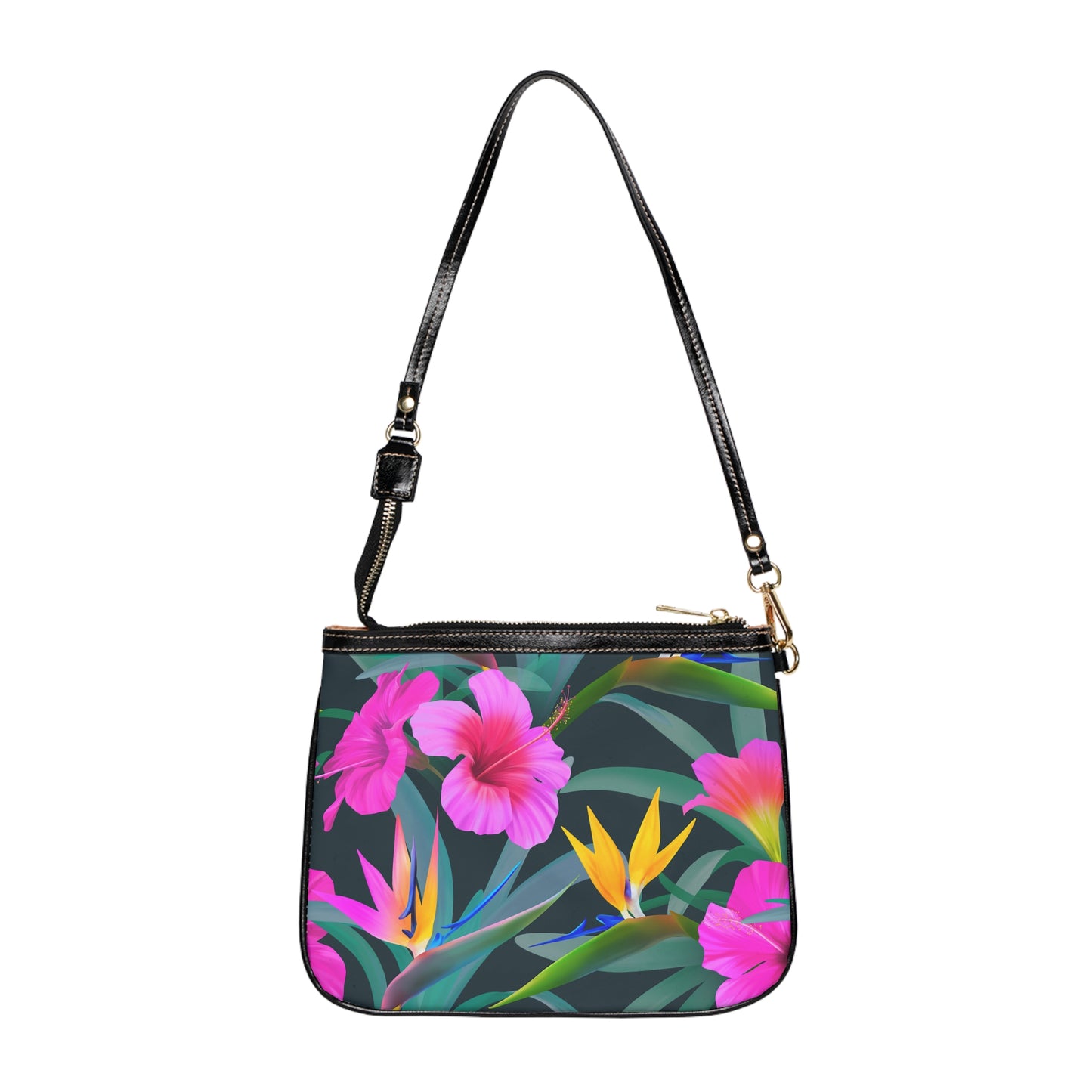 Tropical Floral Small Shoulder Bag | Stylish Crossbody Purse / Tropical Delights