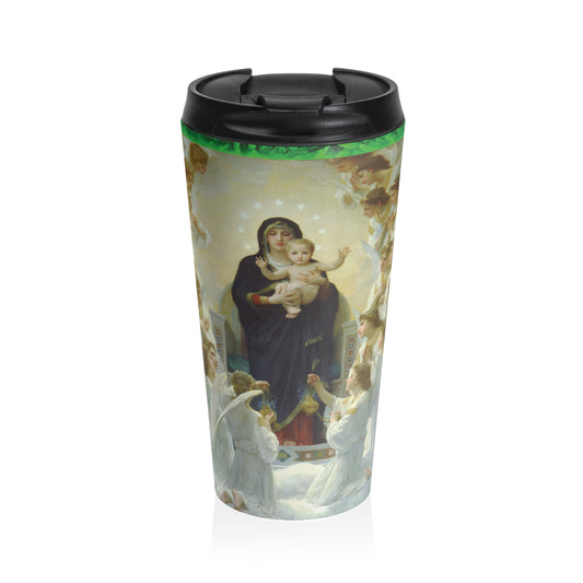 15 oz. Stainless Steel Travel Mug / Religious, Our Lady of the Angels