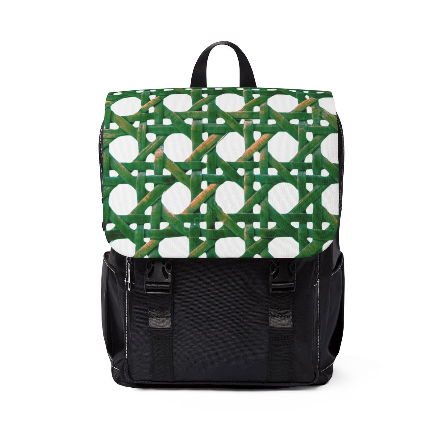 Tropical Casual Backpack - Perfect for Everyday Adventures / Beach Chair Wicker, Green