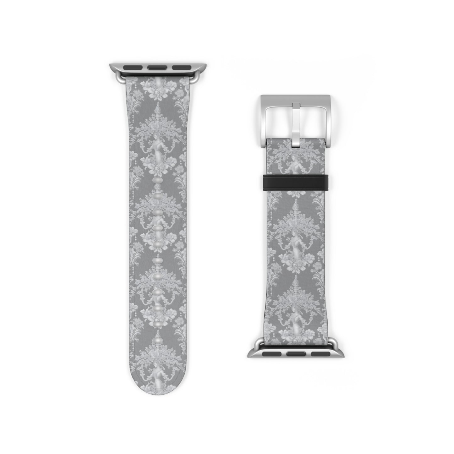 Apple Watch Band - Pearl Lady Toile, slate