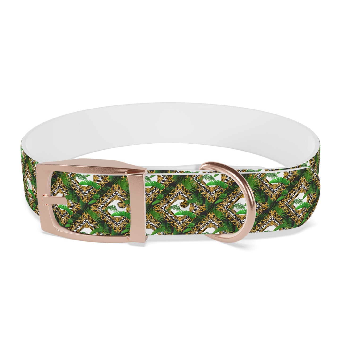 Dog Collar - Jungle Luxe White