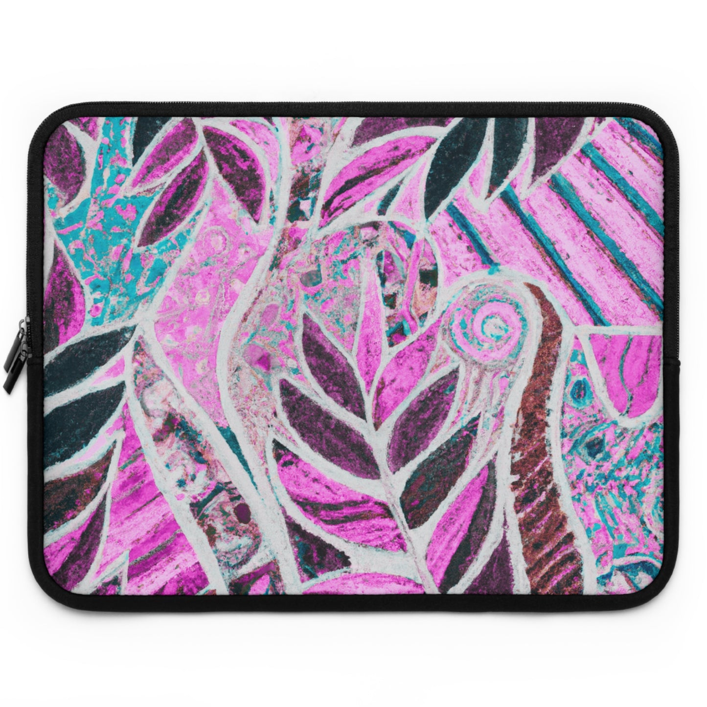Tropical Laptop Sleeve, 5 Sizes - Perfect for Beach Lovers & Students / Amazon Whimsy, Pink