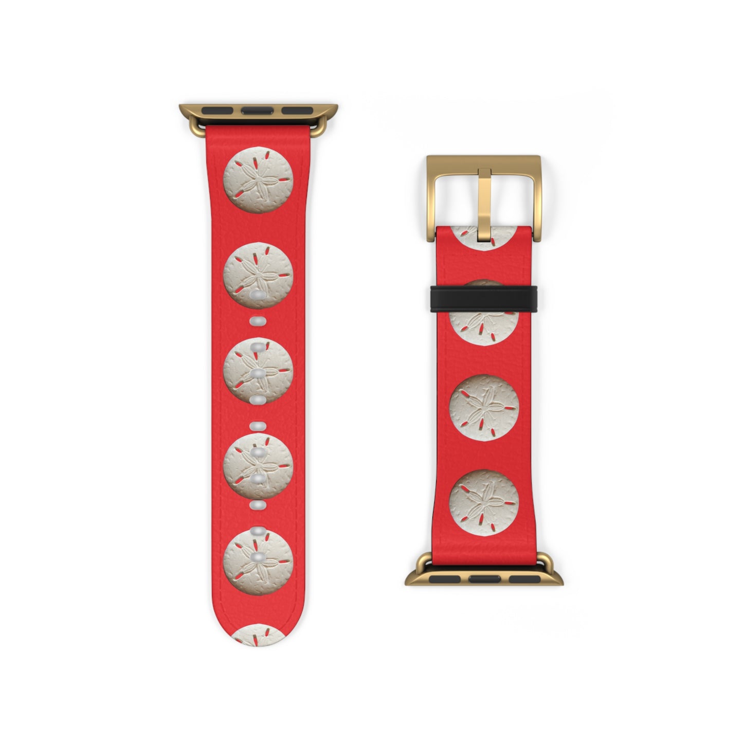 Apple Watch Band - Sand Dollar Parade, red