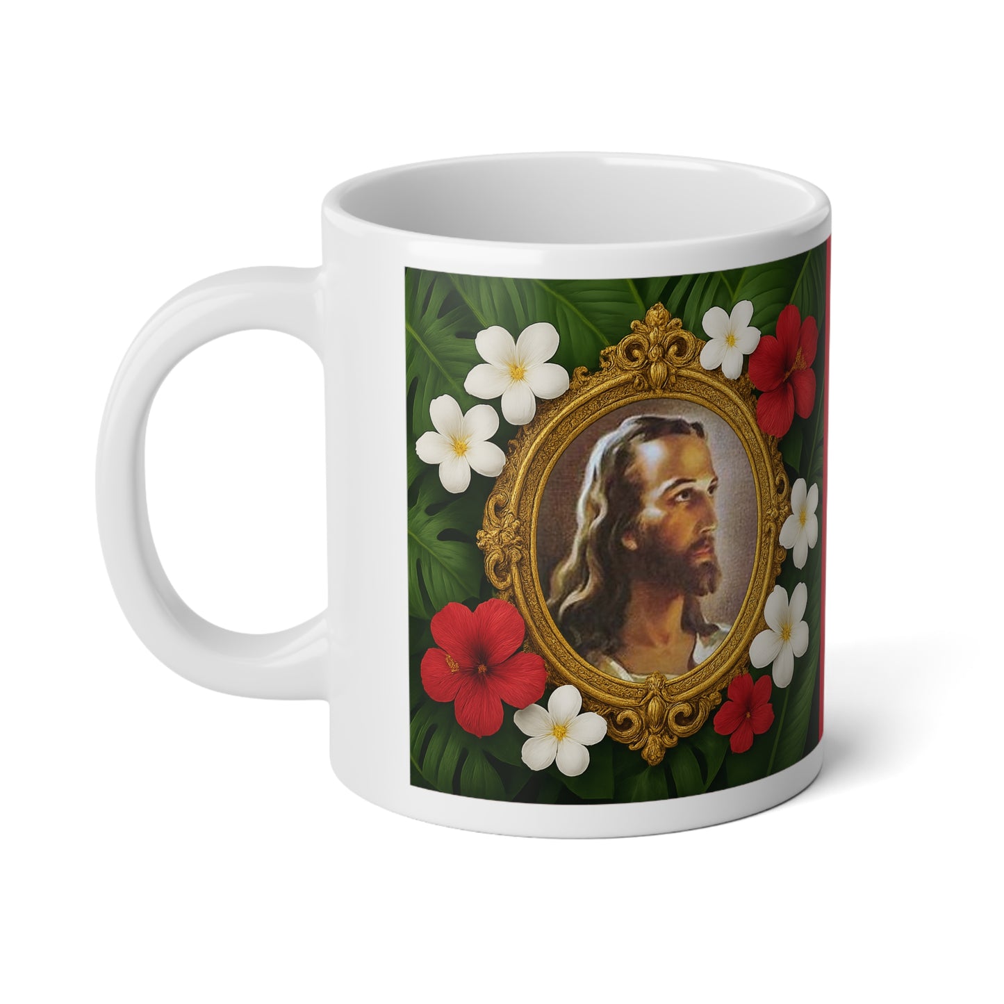 Religious Jumbo Mug, 20oz, Head of Christ | Tropical Coffee Cup