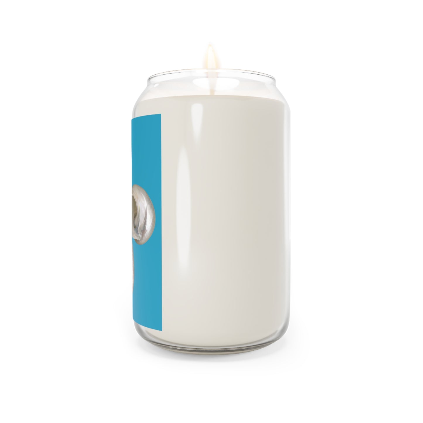 Scented Candle, 13.75oz - White Nautilus Trio, turquoise