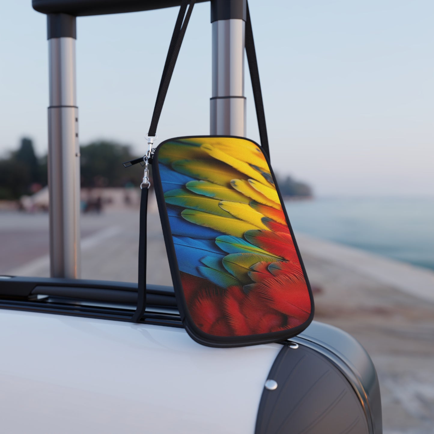 Passport Wallet – Perfect for Travelers & Adventurers / Rainforest Macaw Feathers