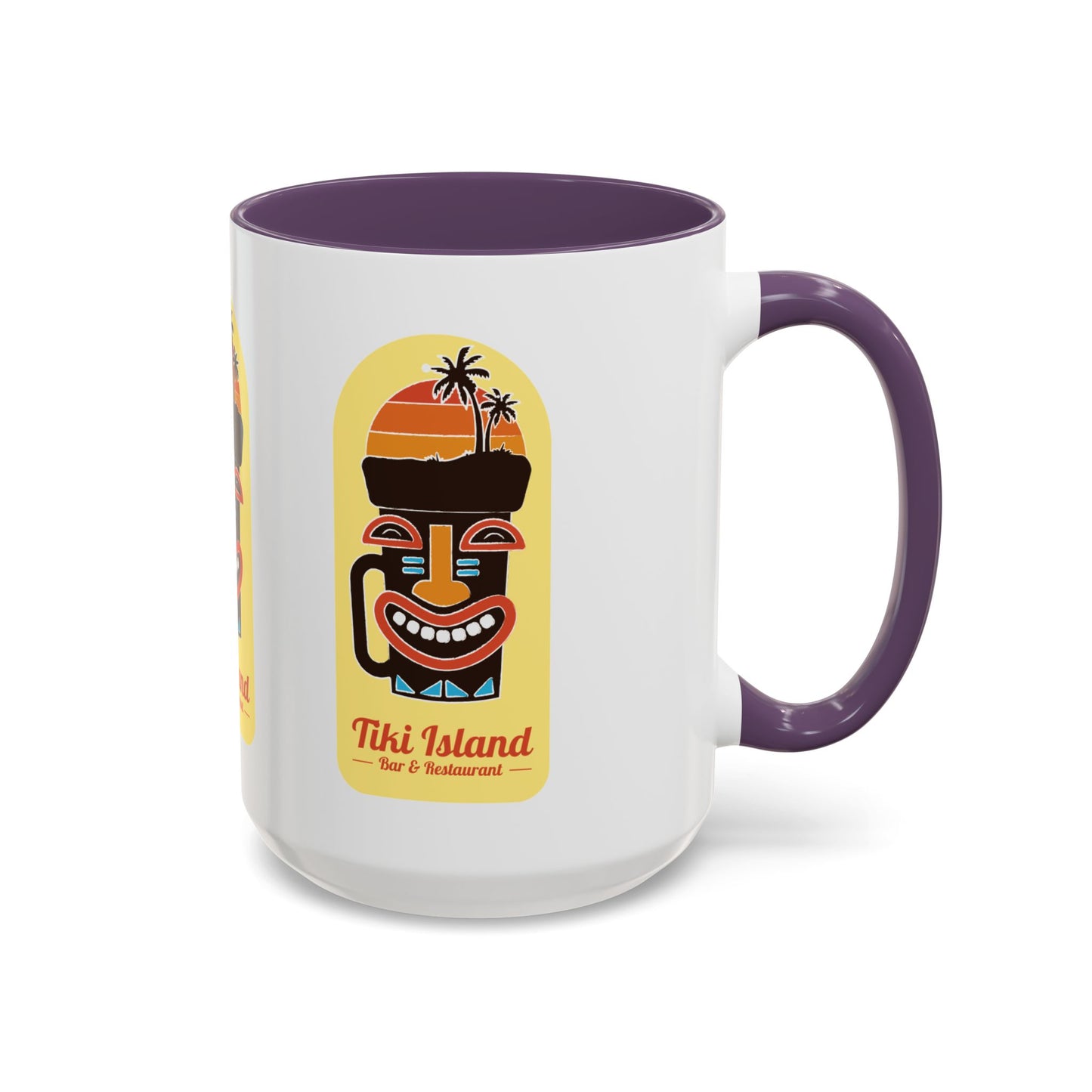 Copy of Tiki Island Accent Coffee Mug, 8 Colors - Fun Tropical Drinkware for Beach Vibes, Yellow