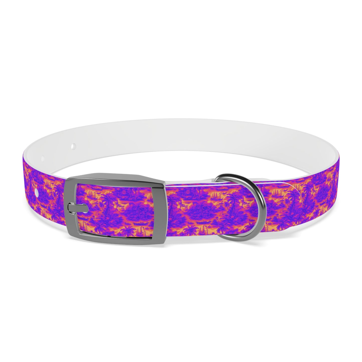 Dog Collar - Crazy Cool Tropical Toile