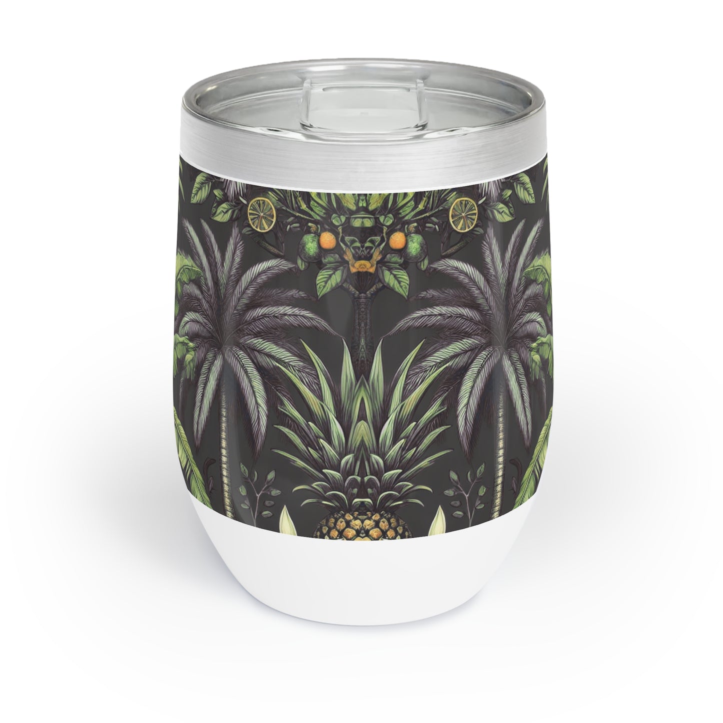 Chill Wine Tumbler / Tropical Fruit, Black