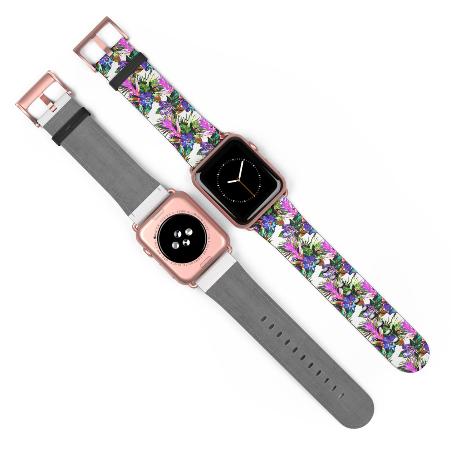 Apple Watch Band - Plant Palooza, white