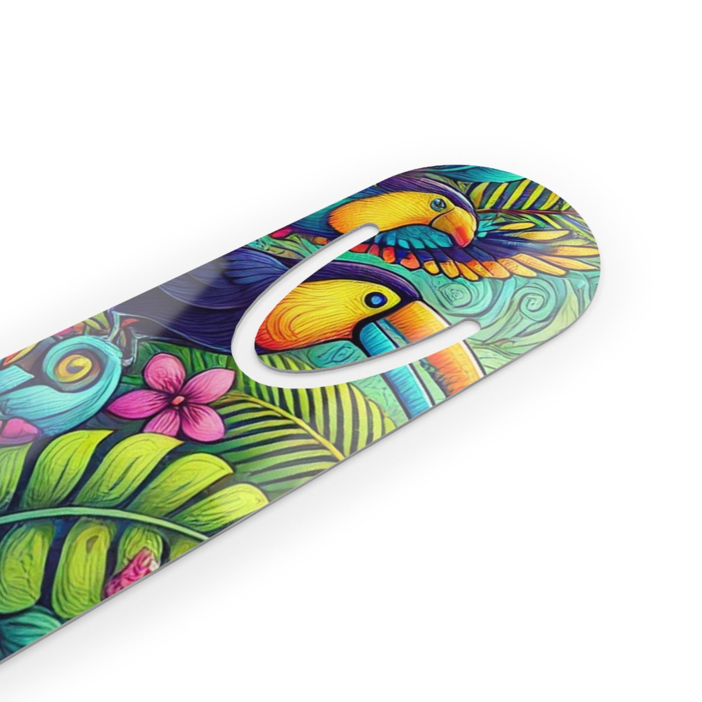 Bookmark - Aluminum, Rainforest Parrots