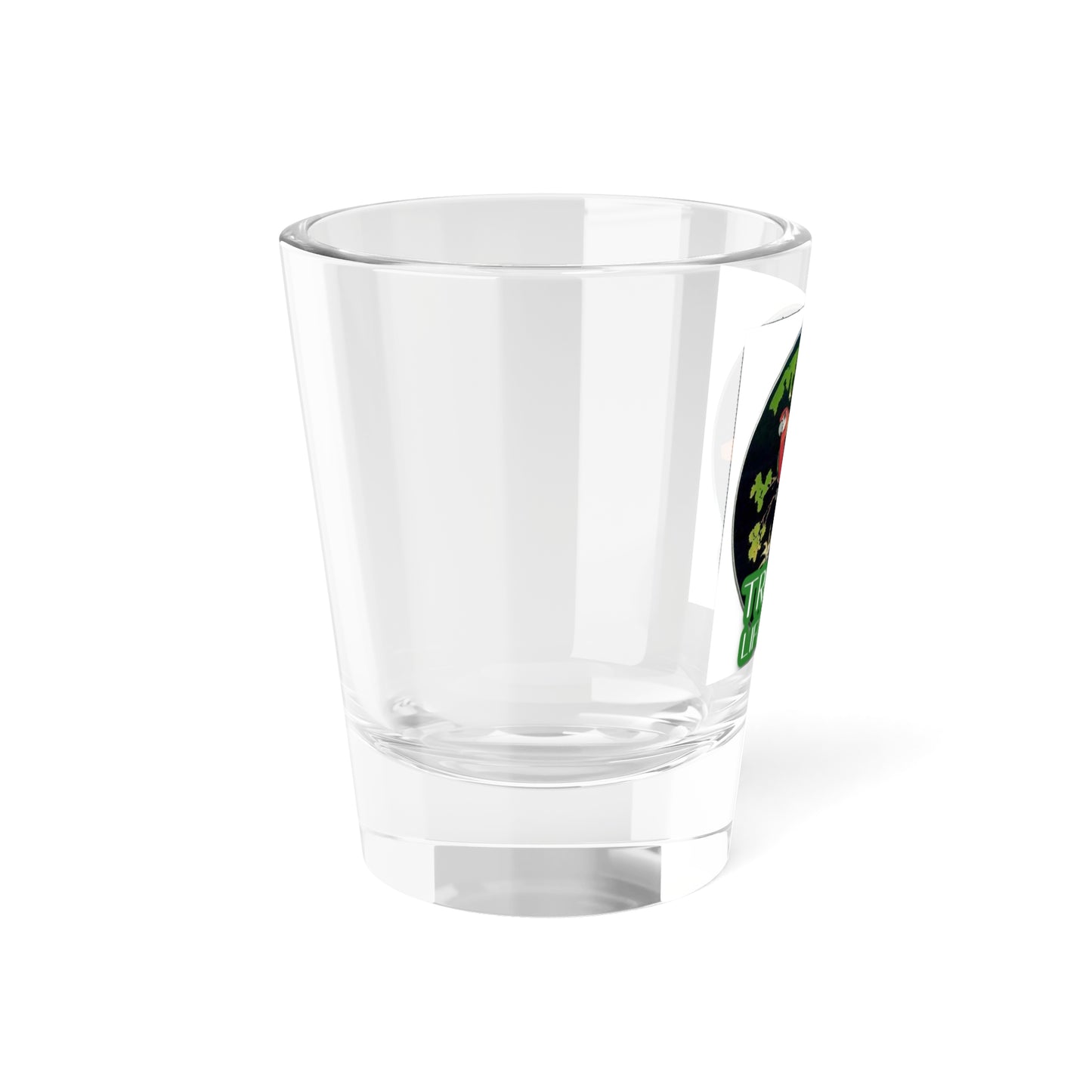 Clear Shot Glass, 1.5oz - Two Brazilian Parrots