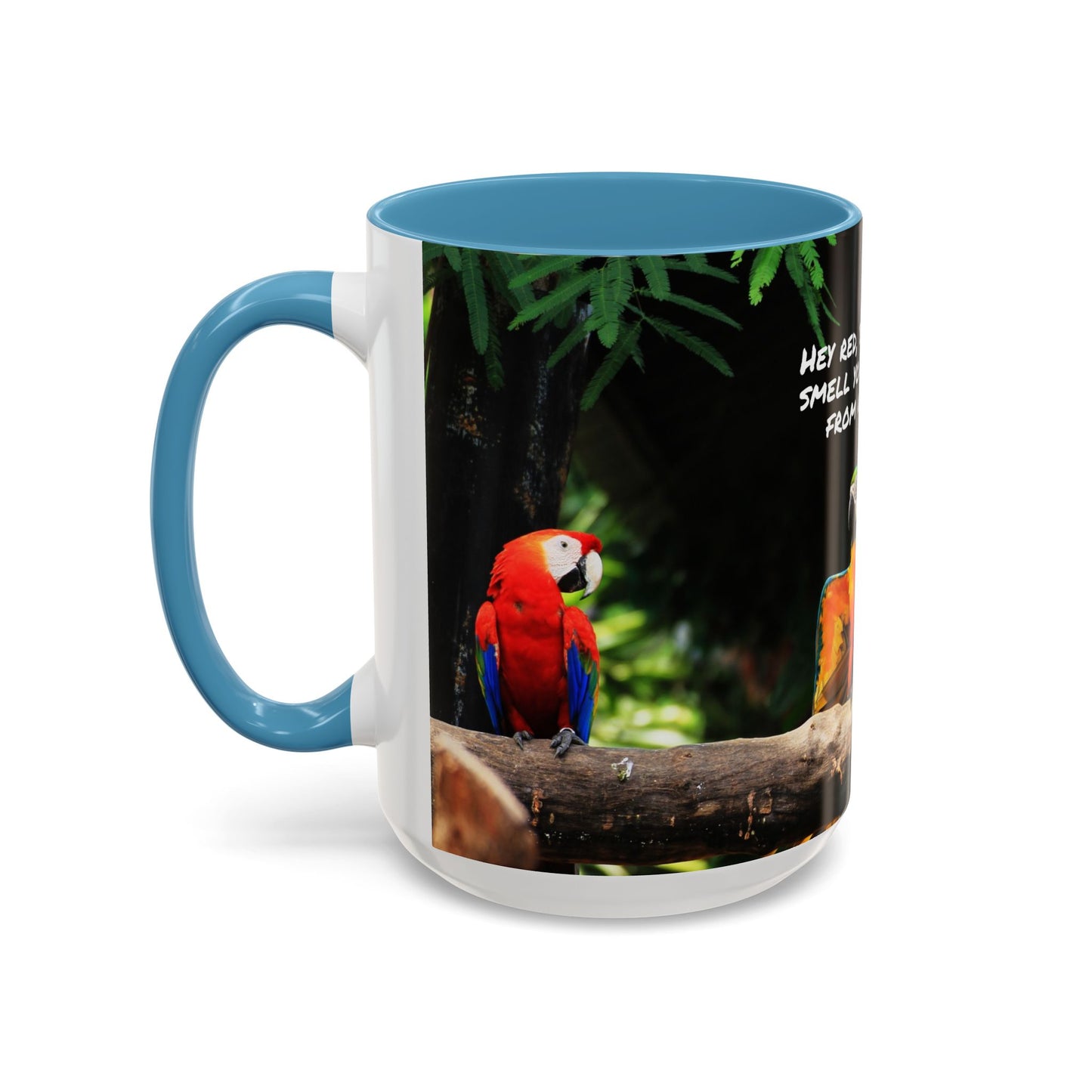 Parrot Accent Coffee Mug (11, 15oz), 8 Colors - Coffee Breath