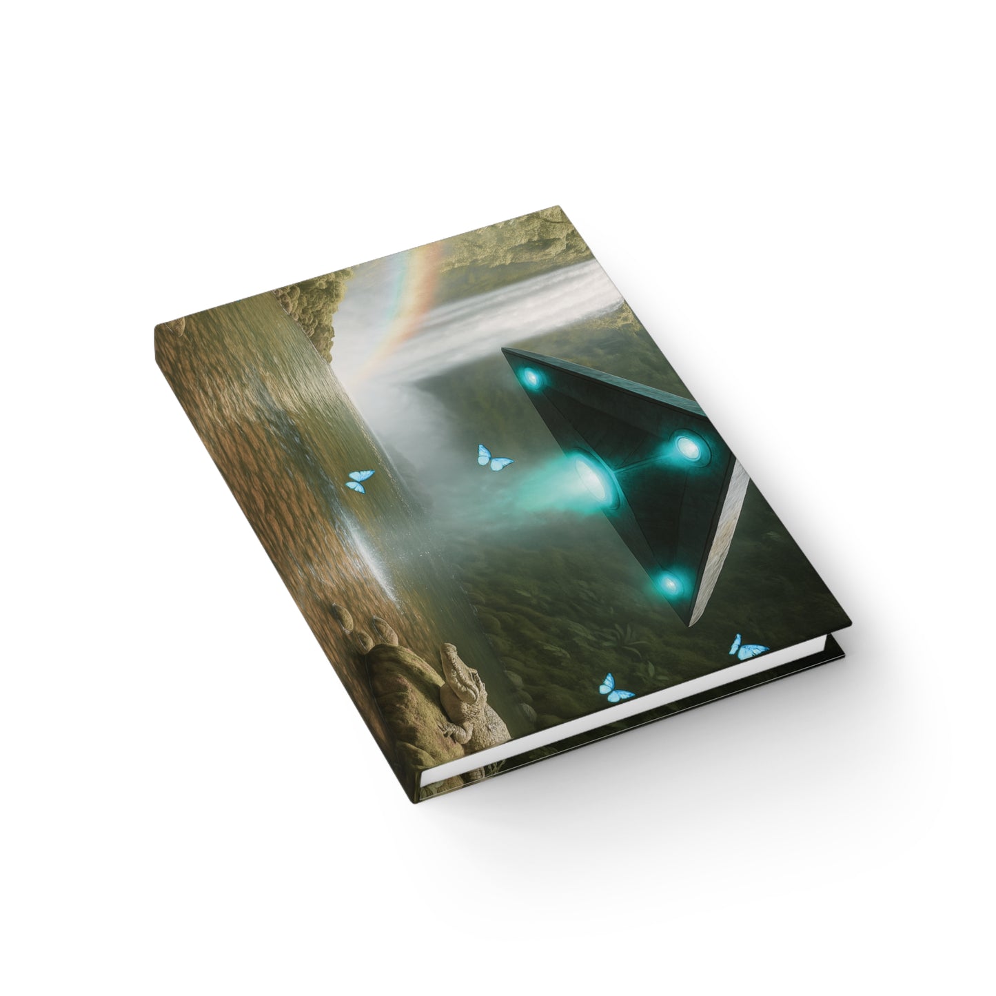 UFO and Waterfall Journal - 5" x 7"