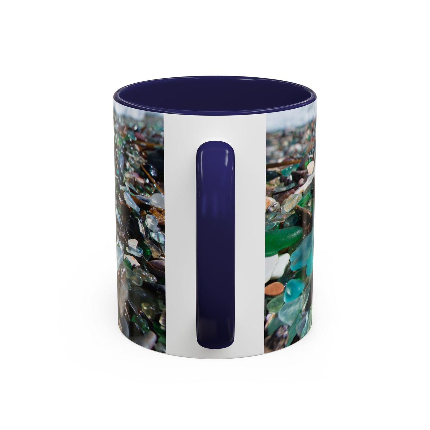 Coastal Accent Coffee Mug | Sea-Inspired Drinkware / Beach Glass Along Shoreline