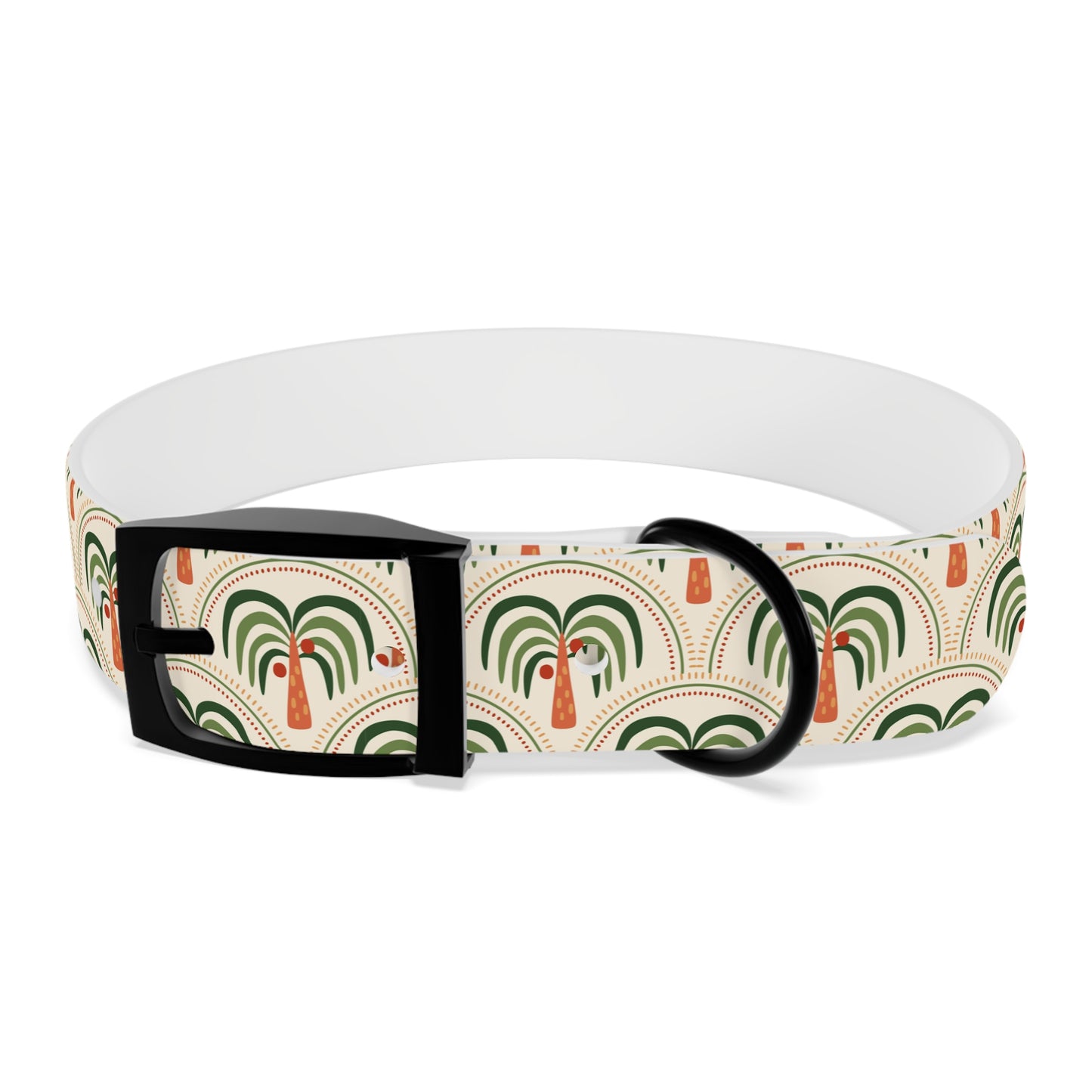 Dog Collar - Stylized Mosaic Palms