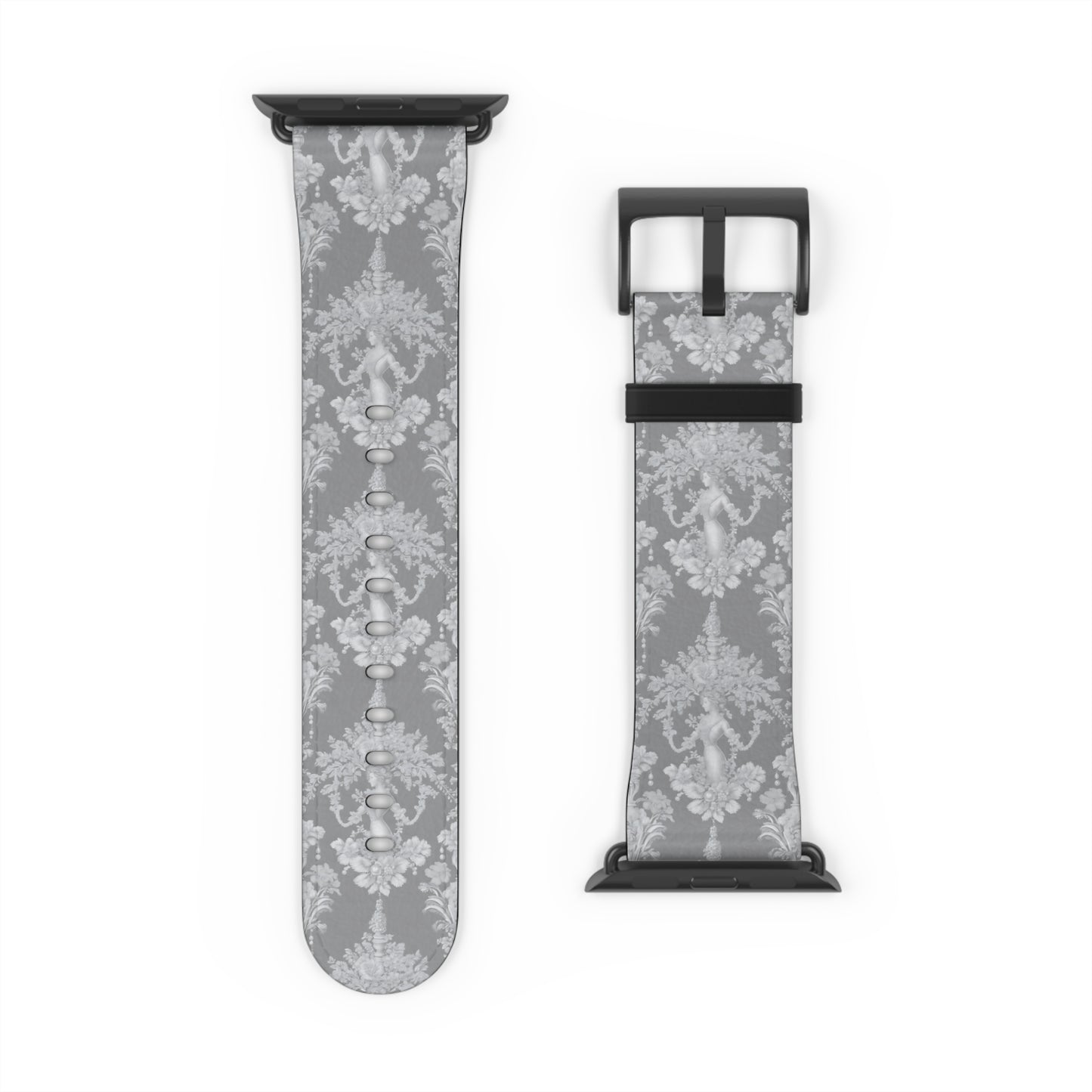 Apple Watch Band - Pearl Lady Toile, slate