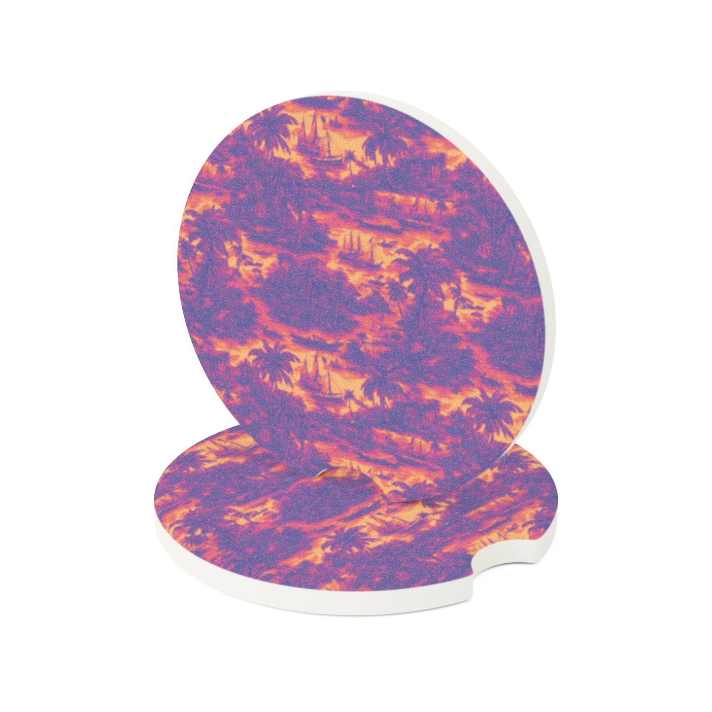 Soapstone Car Coaster - Krazy Kool Tropical Trip