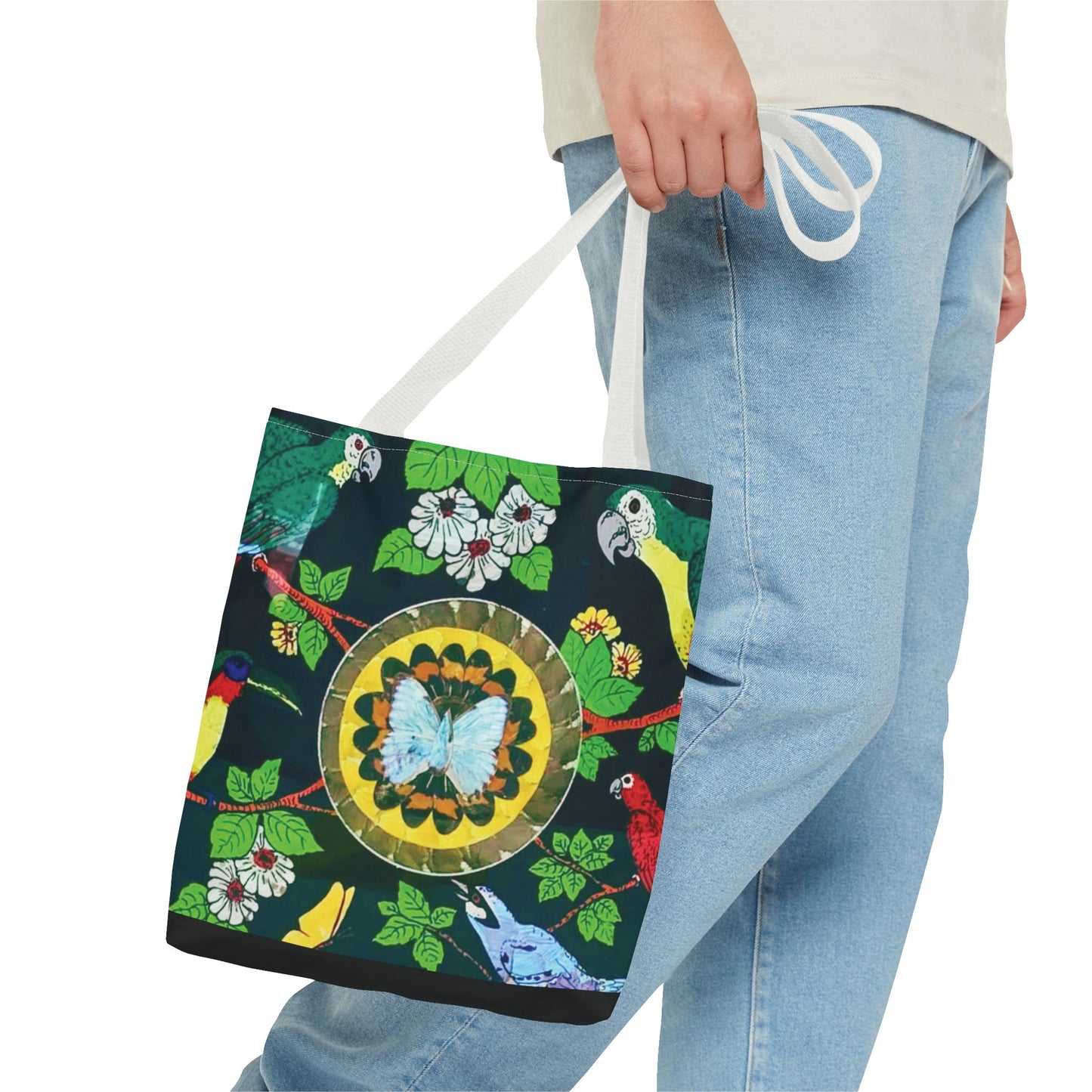 Parrots & Butterfly/Real Wings Tote Bag - 3 Sizes