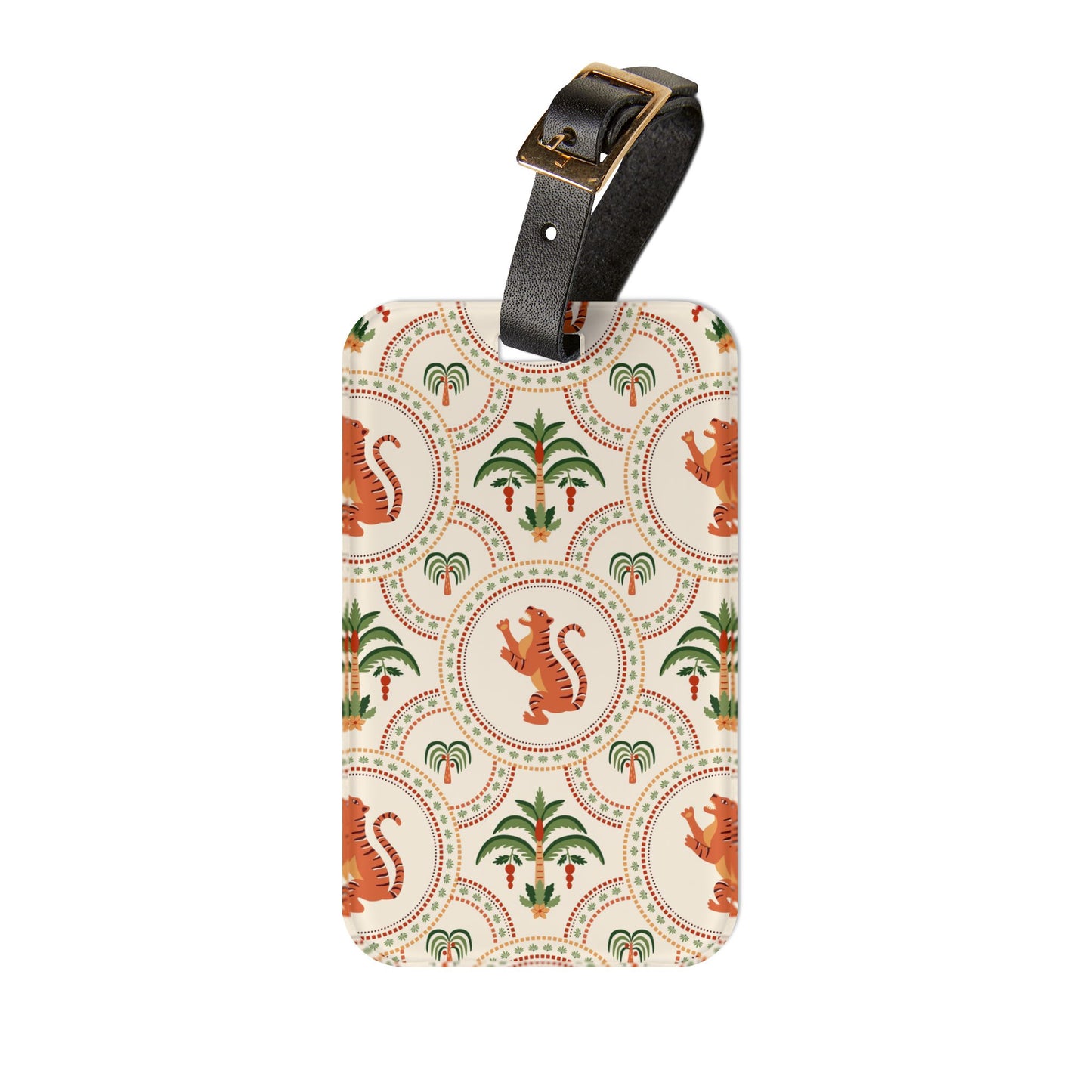 Luggage Tag - Tiger and Palms