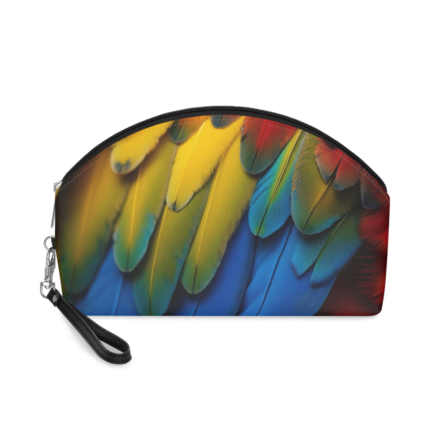 Makeup Bag - Tropical Bird Macaw Feathers