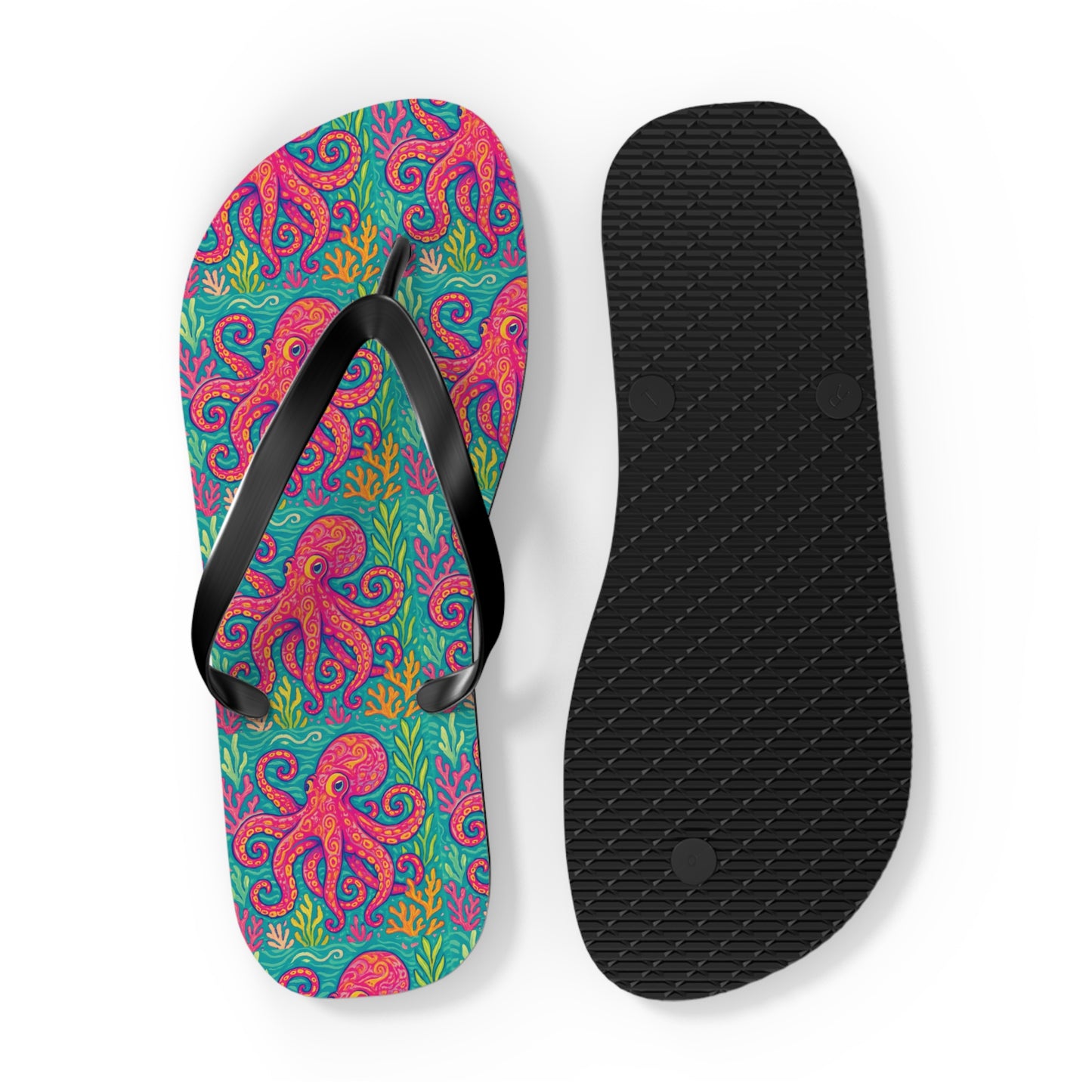 Flip Flops - Red Kraken Joe