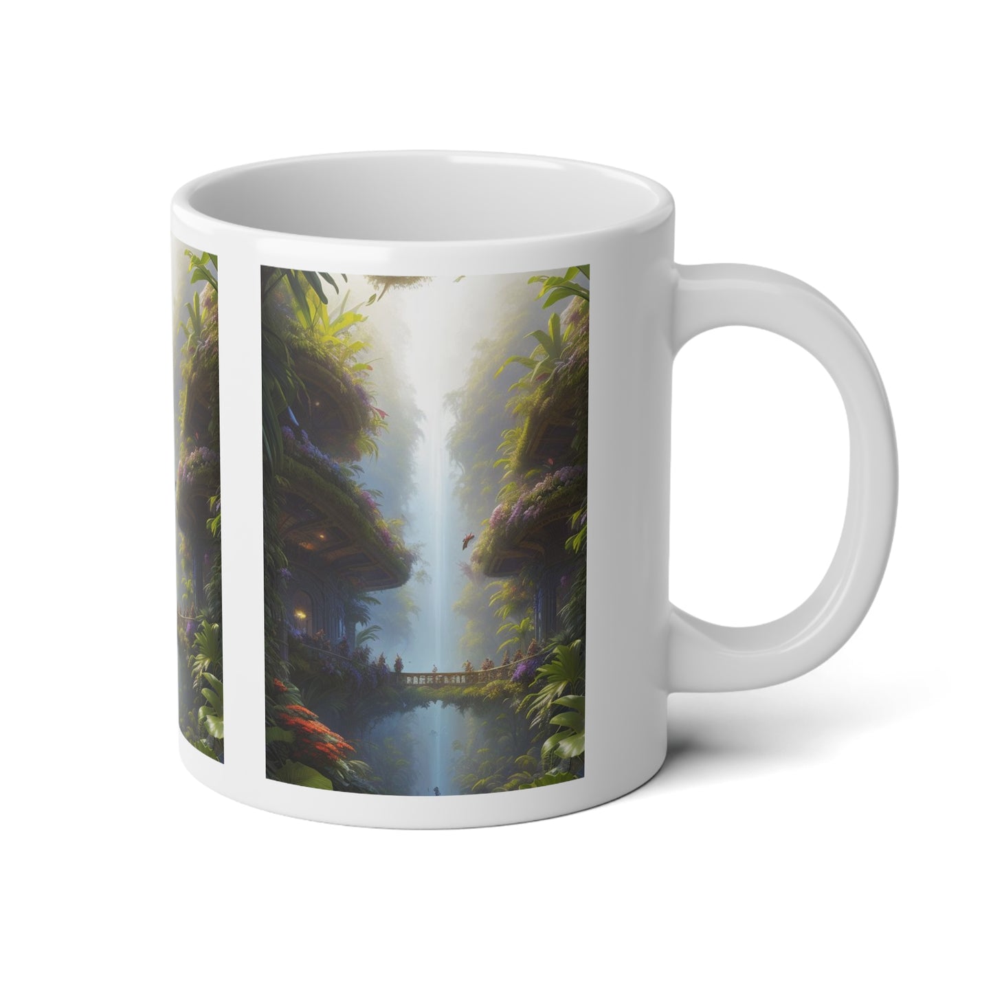 Jumbo Mug, 20oz, Rainforest Home | Tropical Coffee Cup