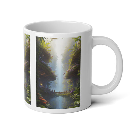 Jumbo Mug, 20oz, Rainforest Home | Tropical Coffee Cup